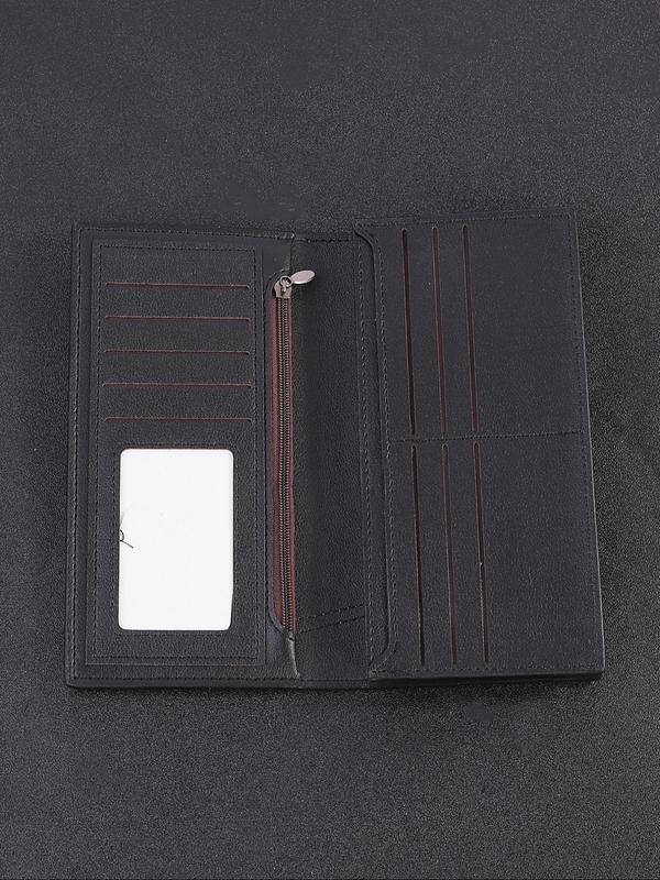 Men's Business Fashion PU Leather Long Wallet, Multi Card Slot Phone Wallet, Casual Trendy Versatile High-quality Daily Wallet for Men