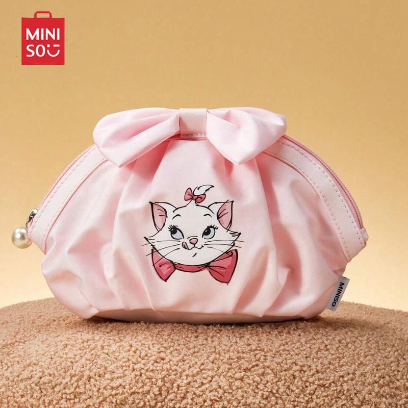 Disney Classic Marie Series Cosmetic Bag Makeup Bag Dumpling Design Cosmetic Storage Bag Portable For Women&Girls