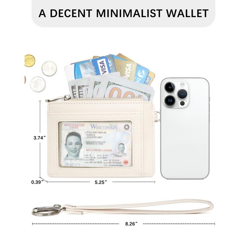 BOSTANTEN | Small Wallet For Women RFID Leather Credit Card Holder Slim Wristlet Keychain Wallet With Zipper Pocket