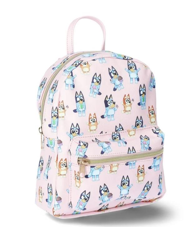 Pink Allover Print PU Mini Backpack for Women