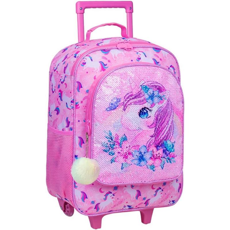 Luggage for Girls, Unicorn Suitcase Rolling with Wheels,Travel Carry on for   elementary