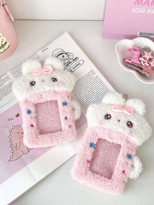 Cute Cartoon Rabbit Design Card Holder, Creative Card Holder, Photo Storage Bag for Women & Girls, Gift for Friends