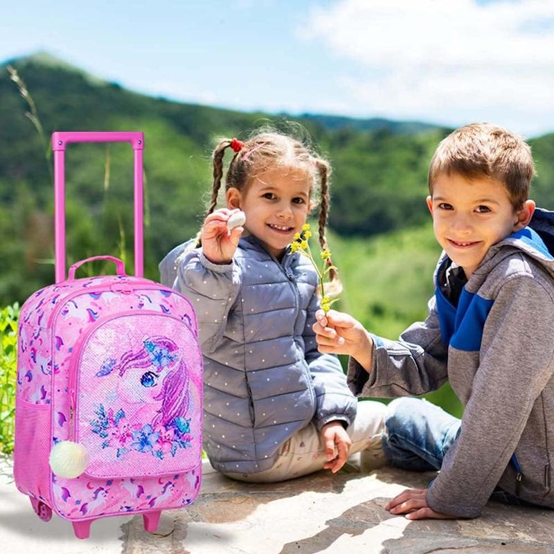 Luggage for Girls, Unicorn Suitcase Rolling with Wheels,Travel Carry on for   elementary