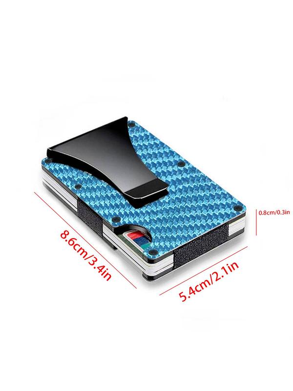 Men's Carbon Fibre Anti-theft Business Card Holder, Aluminum Alloy Card Holder, Rfid Blocking Card Holder