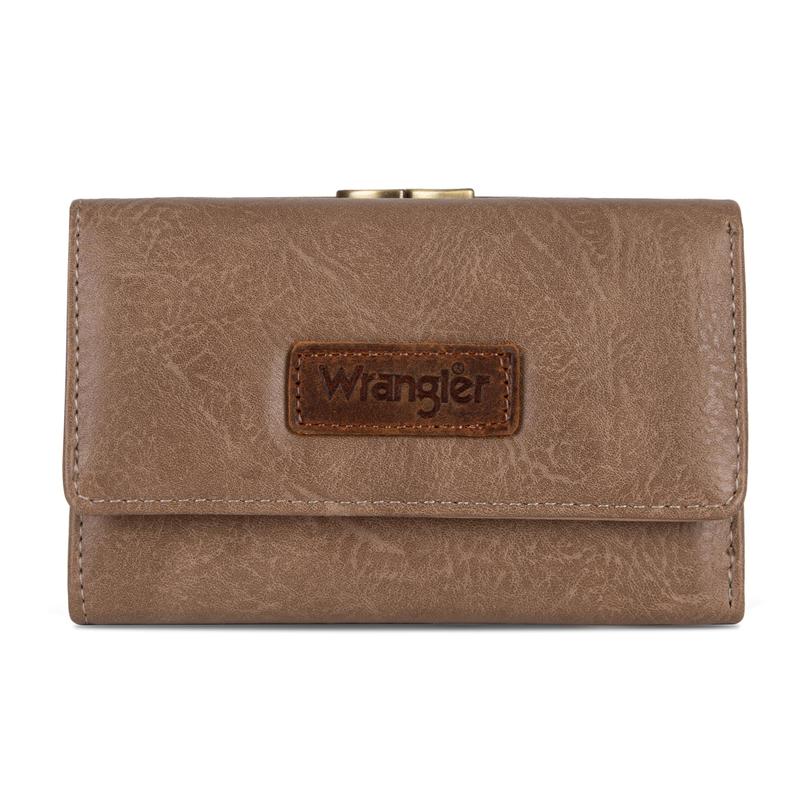 Wrangler Womens Trifold Wallet Card Cases & Money Organizers with Credit Card Holder Wallet & Coin Pouch for Women