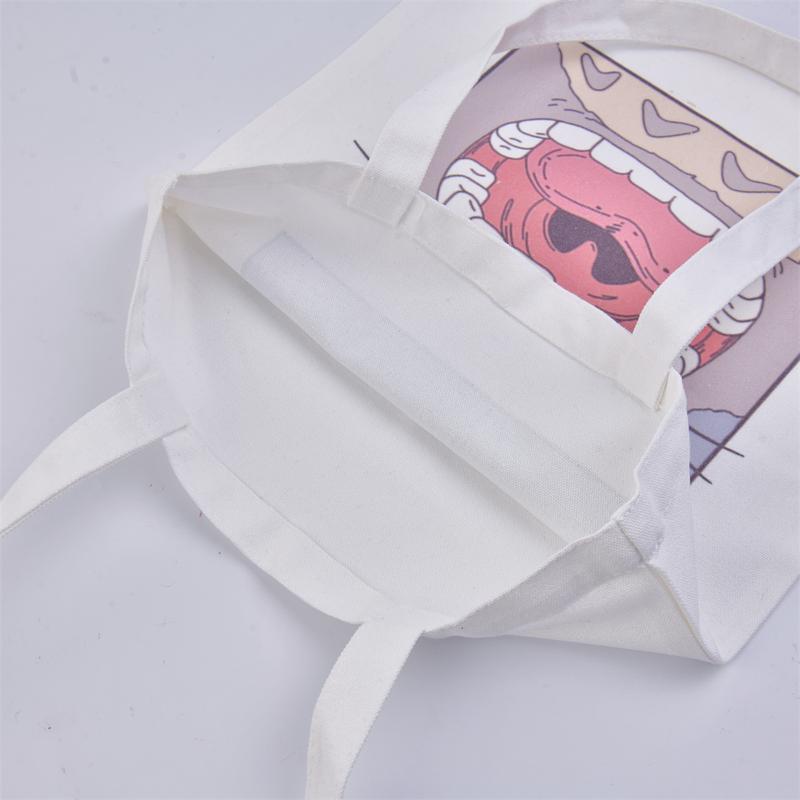 Totoro Canvas Tote Bag, Cute Shopping Bag, Reusable Shoulder Bag,Handmade Fall Bags,Hayao Miyazaki Animation Enthusiast, Christmas Gift tote bag