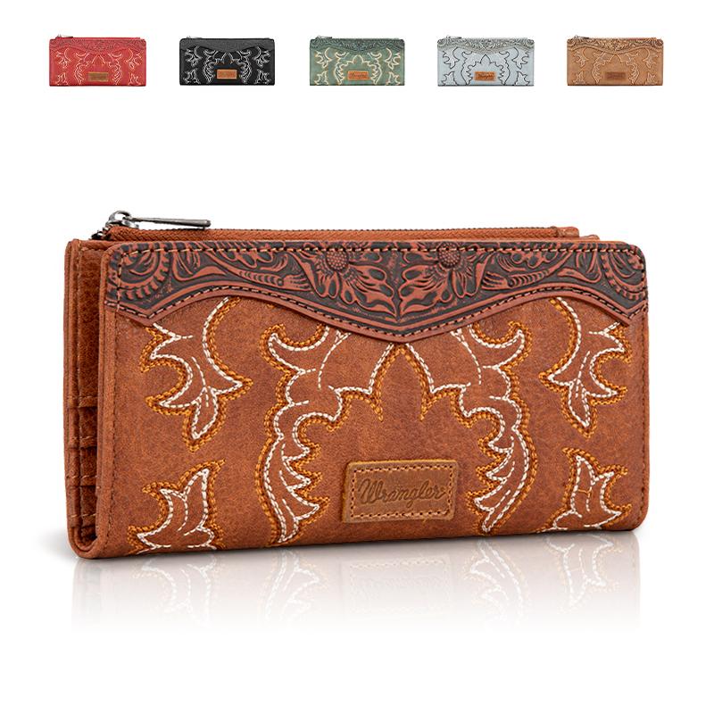 Wrangler Vintage Clutch Wallet with Multi Slots for Credit Cards