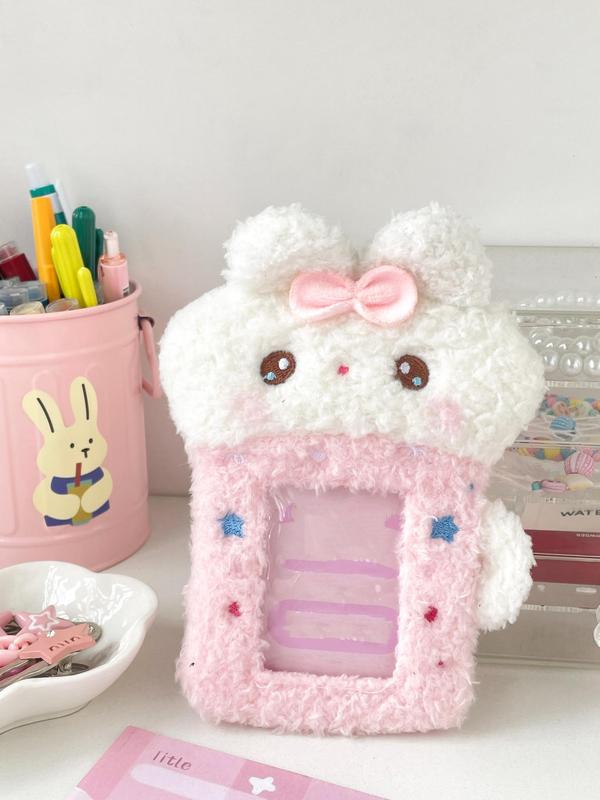 Cute Cartoon Rabbit Design Card Holder, Creative Card Holder, Photo Storage Bag for Women & Girls, Gift for Friends