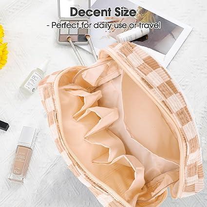 LOIDOU Makeup Bag Zipper Pouch Travel Toiletry Bag Portable Cute Cosmetic Bag Organizer for Women and Girls