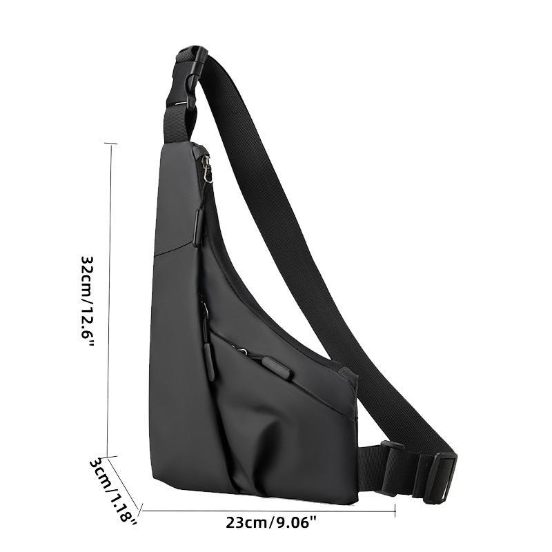 Multifunctional Triangle Crossbody Bag, Large Capacity Casual Chest Bag for Men and Women, Portable Sports Storage Bag for Outdoor Sports