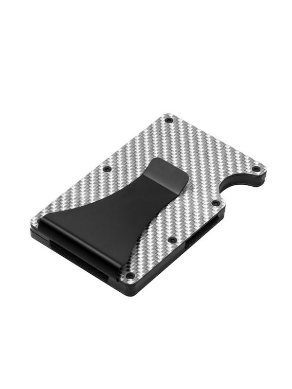 Men's Carbon Fibre Anti-theft Business Card Holder, Aluminum Alloy Card Holder, Rfid Blocking Card Holder