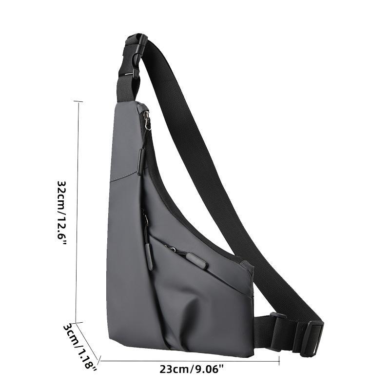 Multifunctional Triangle Crossbody Bag, Large Capacity Casual Chest Bag for Men and Women, Portable Sports Storage Bag for Outdoor Sports