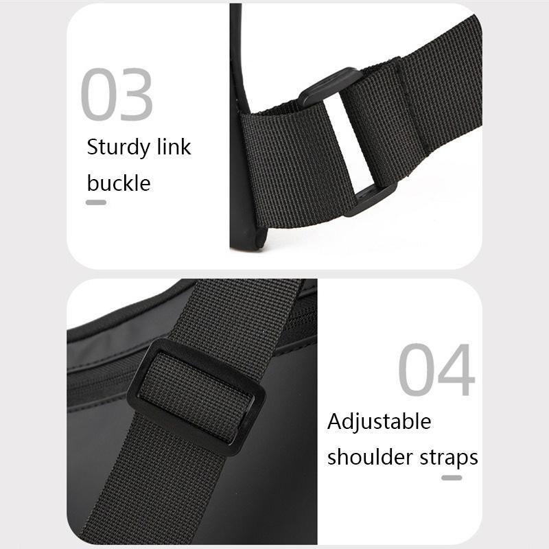 Multifunctional Triangle Crossbody Bag, Large Capacity Casual Chest Bag for Men and Women, Portable Sports Storage Bag for Outdoor Sports