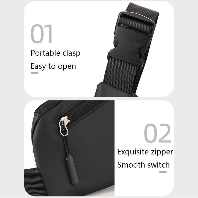 Multifunctional Triangle Crossbody Bag, Large Capacity Casual Chest Bag for Men and Women, Portable Sports Storage Bag for Outdoor Sports