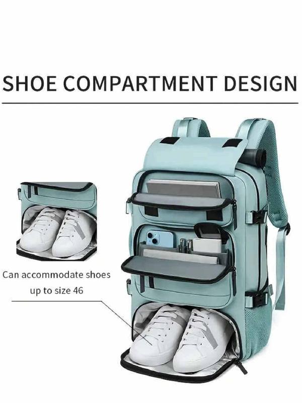 Multi-functional Backpack with Shoe Compartment, 2024 New Style Casual Large Capacity Backpack for Men & Women, Outdoor Hiking Camping Backpack