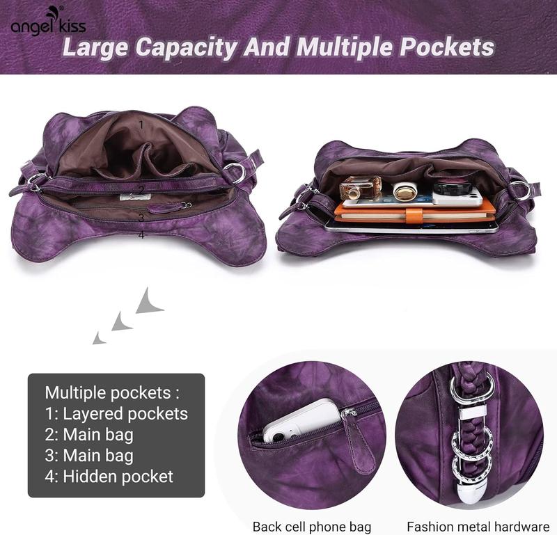 Purple Hobo Handbag