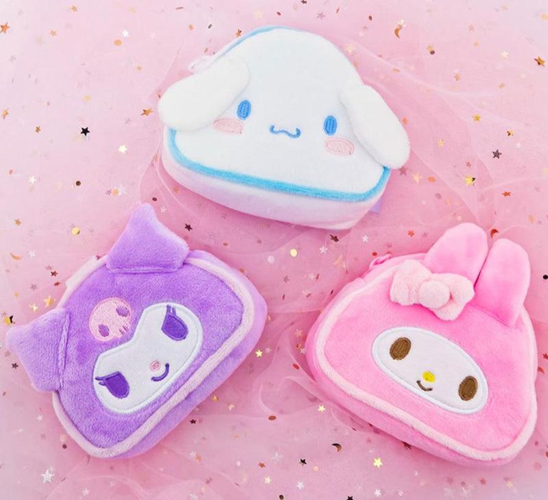 [Sanrio Korea] Triangle Gimbap Pouch w  Handle (3 styles)