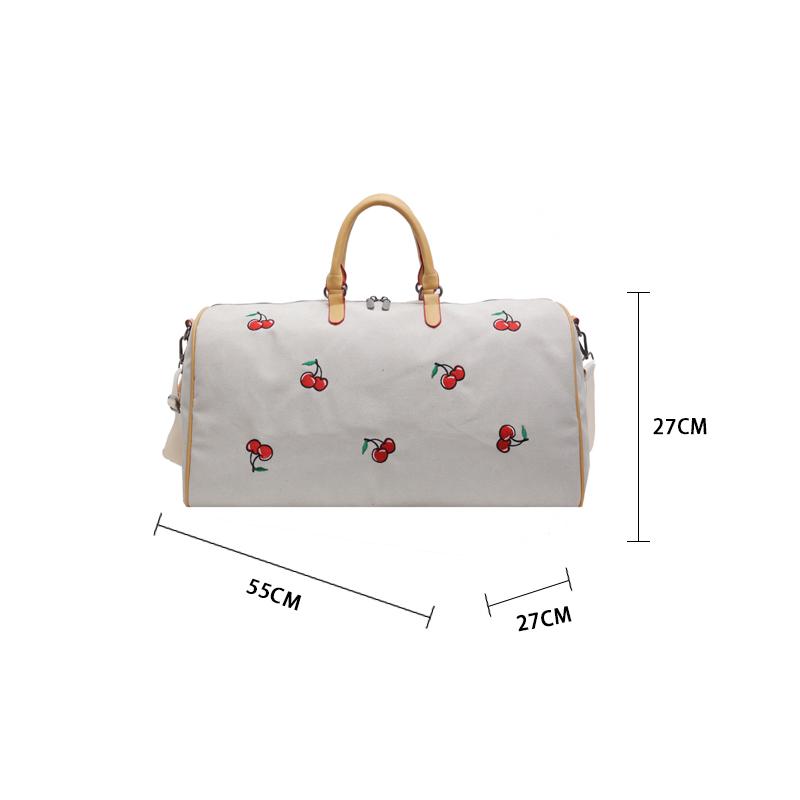 MQ canvas travel bag large capacity female travel luggage Portable maternity storage bag dry and wet separation sports fitness bag