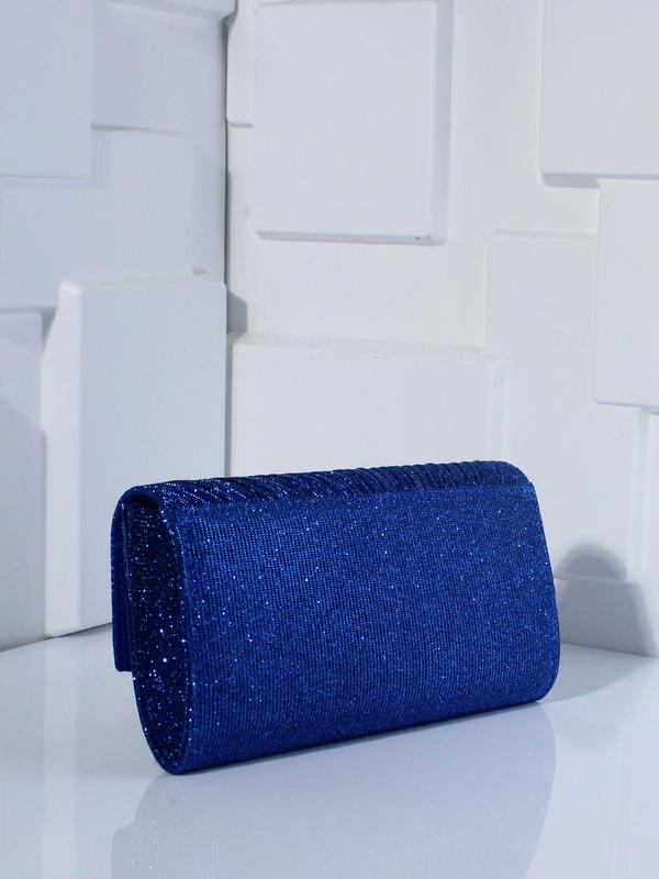 Women's Elegant Contrast Sequin Evening Bag, Exquisite Trendy Chain Strap Clutch Bag, Fashionable Bag for Party Decoration