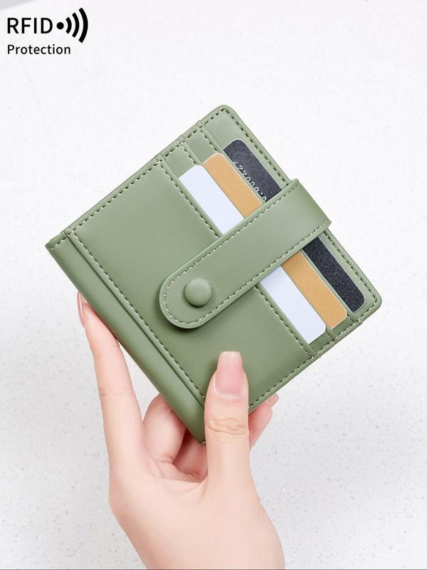 Women's Minimalist Plain Color Wallet, Summer Casual Trendy Versatile Multi-pocket Wallet, Fashionable Wallet for Daily Use Fall