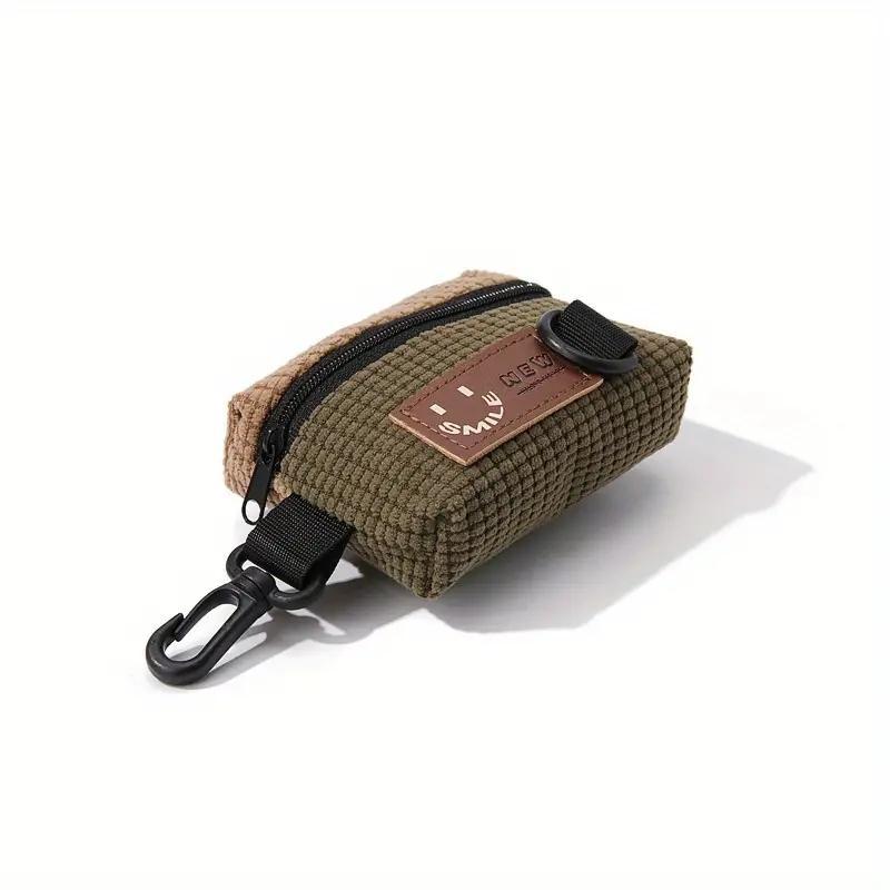 Portable Small Bag with Zipper, 1 Count Lightweight Coin Purse, Multipurpose Earphone Bag, Storage Bag for Home & Travel