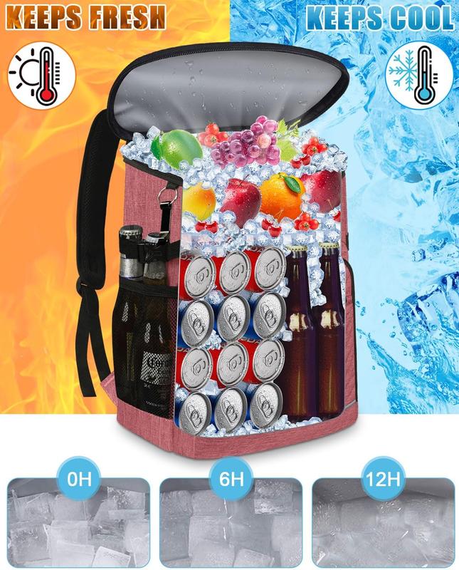 [Limited time deal]Cooler Backpack Insulated Leakproof Waterproof Backpack Cooler Bag 30 45 Cans, Large Capacity Lightweight Travel Camping Beach Backpack Cooler Ice Chest for Men and Women