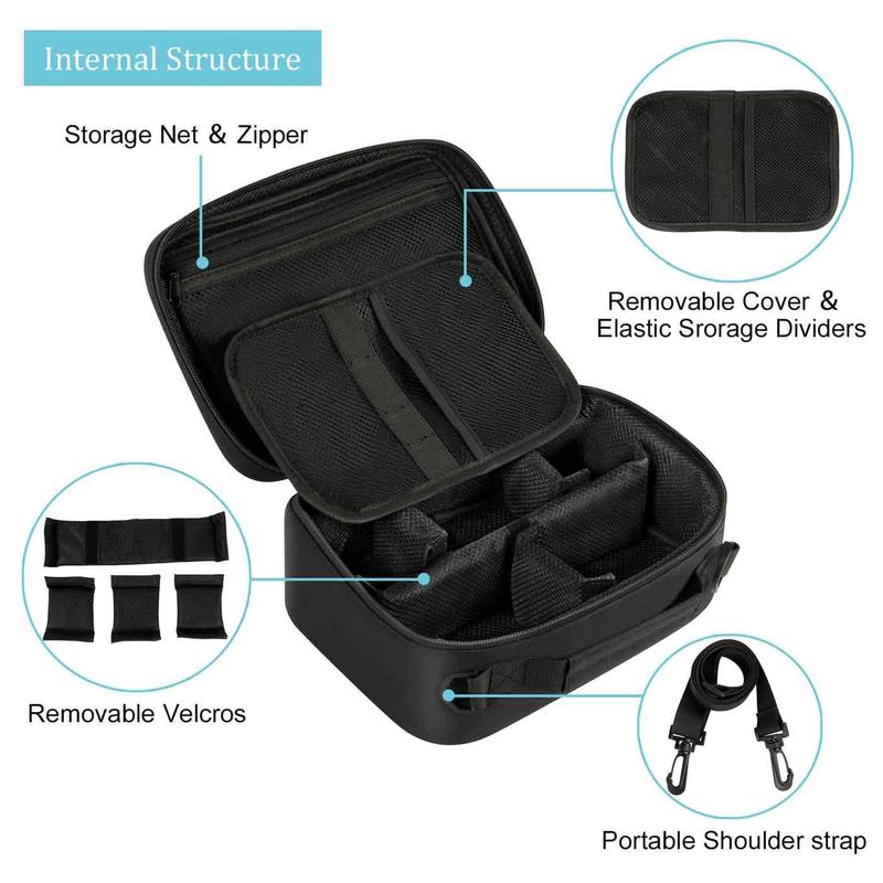 Odor Proof Bags,Smell Proof Box Container with Combination Lock and Detachable Shoulder Strap for Daily Usage Travel Organiser