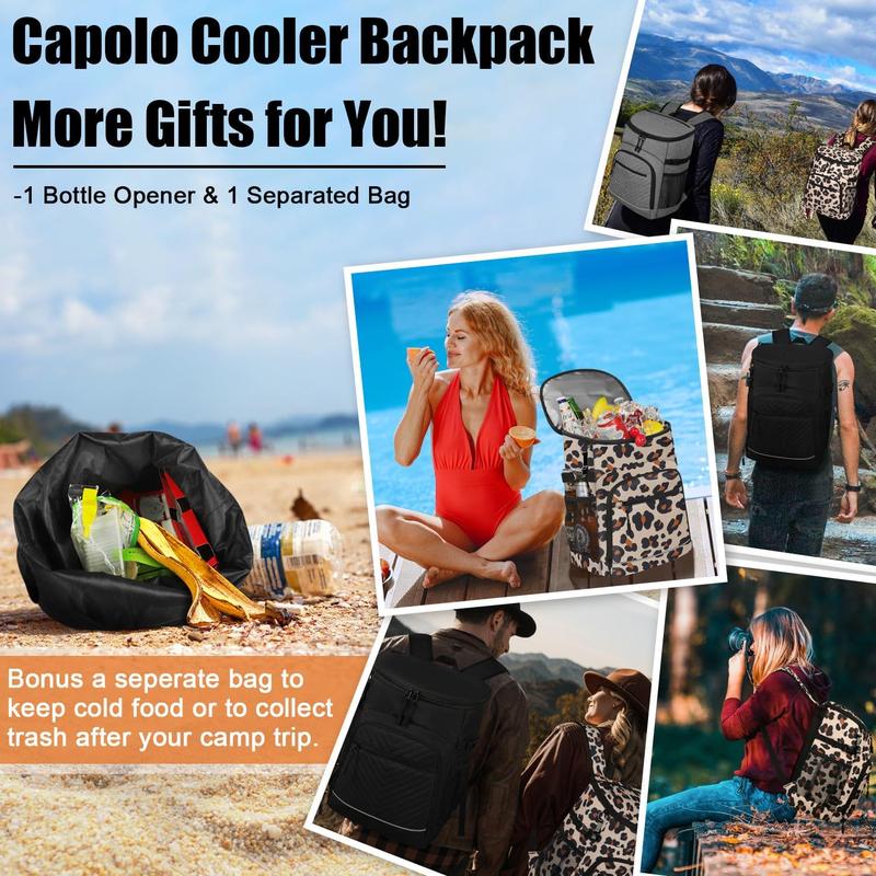 [Limited time deal]Cooler Backpack Insulated Leakproof Waterproof Backpack Cooler Bag 30 45 Cans, Large Capacity Lightweight Travel Camping Beach Backpack Cooler Ice Chest for Men and Women