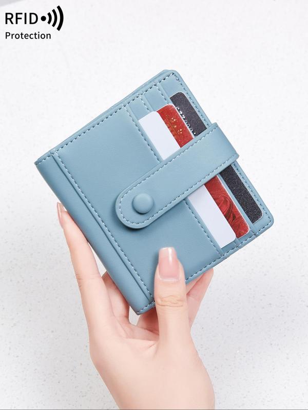 Women's Minimalist Plain Color Wallet, Summer Casual Trendy Versatile Multi-pocket Wallet, Fashionable Wallet for Daily Use Fall