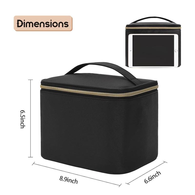 Makeup Bag, Large Capacity Travel Make Up Bag for Cosmetics Vertical Storage,Toiletry Bag for Skincare Makeup Organizer Bag(Creative Life Pavilion)