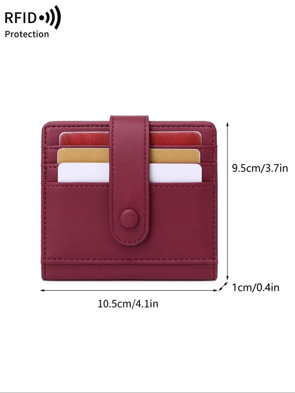 Women's Minimalist Plain Color Wallet, Summer Casual Trendy Versatile Multi-pocket Wallet, Fashionable Wallet for Daily Use Fall