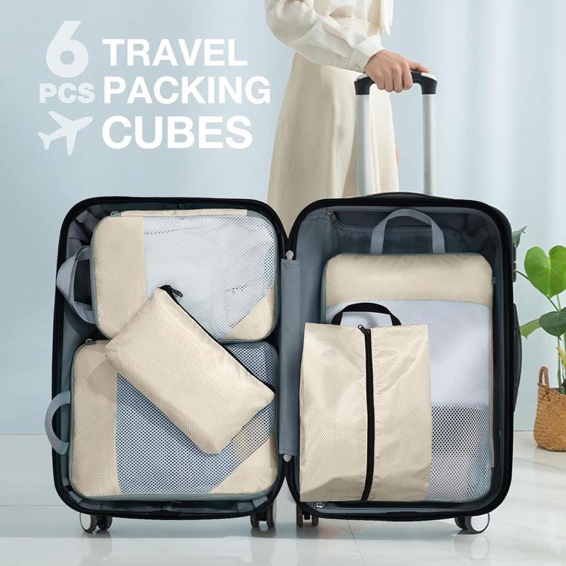 Packing Cubes for Suitcases,Packing Cubes with Shoe Bag, Cosmetics Bag, Clothing Bag, Accessories Bags Packing Cubes for Travel Luggage Organizer Women Men