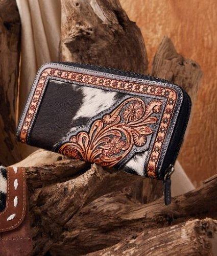 Myra Bag - Dorado Hand-Tooled Western Wallet