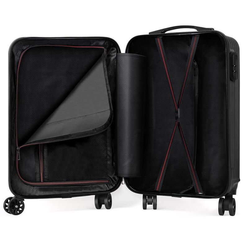 20-Inch Carry-On Luggage, Spinner Suitcase, Hardshell Travel Suitcase, Stylish and Durable