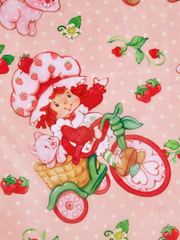 Strawberry Shortcake Cute Strawberry Print RPET Foldable Reusable Shopping Bag – Trendy & Eco-Friendly Tote for Strawberry Lovers