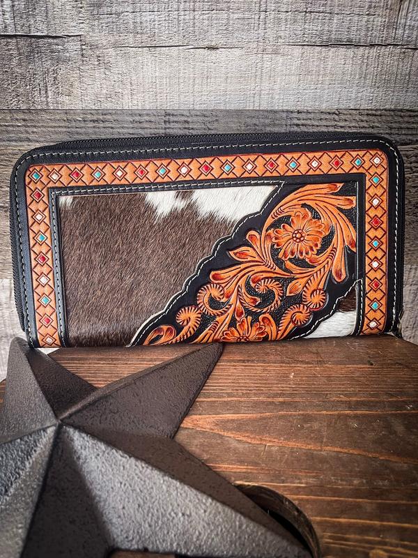 Myra Bag - Dorado Hand-Tooled Western Wallet