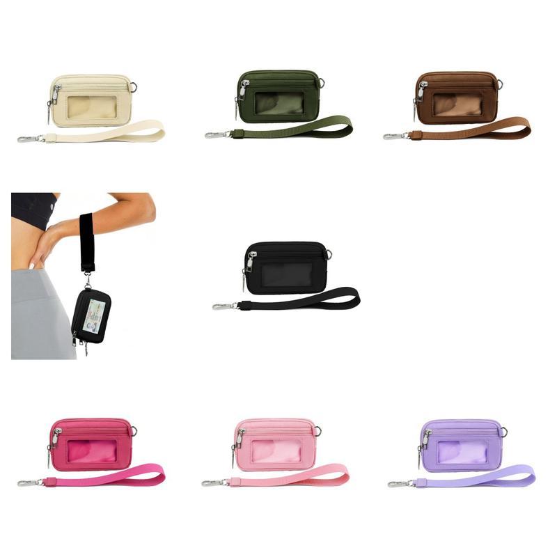 2024 NEW Wallet 2nd Gen Women's Solid Color MultiCard Slots Zipper Wristlet with Strap, CasualLarge Capacity Clutch Purse with ld Window,Fashionable Wristlet Wallet for Daily Used