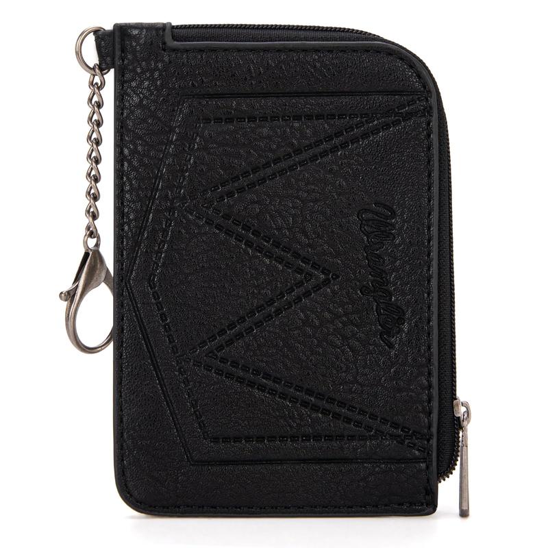 Wrangler Aztec Card Wallet for Women Western Credit Card Holder for Women Credit Card Wallet with Zipper Pocket