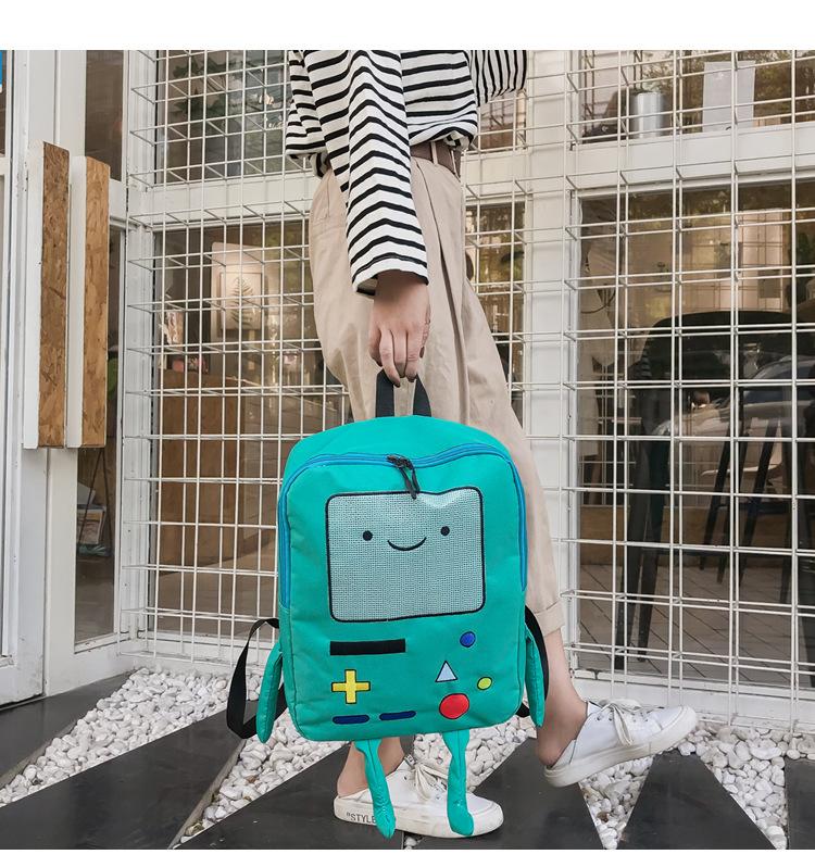 Cartoon Game Console Backpack, Funny Three-dimensional School Bag, Kawaii Nylon Travel Bookbag