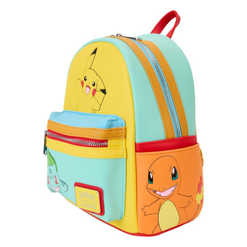 Pokemon Color Block Starters Mini Backpack