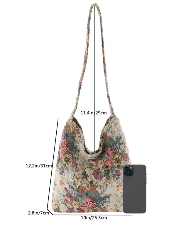 Women's Fashionable Butterfly Pattern Shoulder Bag, Casual Versatile Handbag for Daily Used, Trendy All-match Bag for Commute, Work, Travel, Fall Outfits, Fall Freshness Fall, 80s Fashion