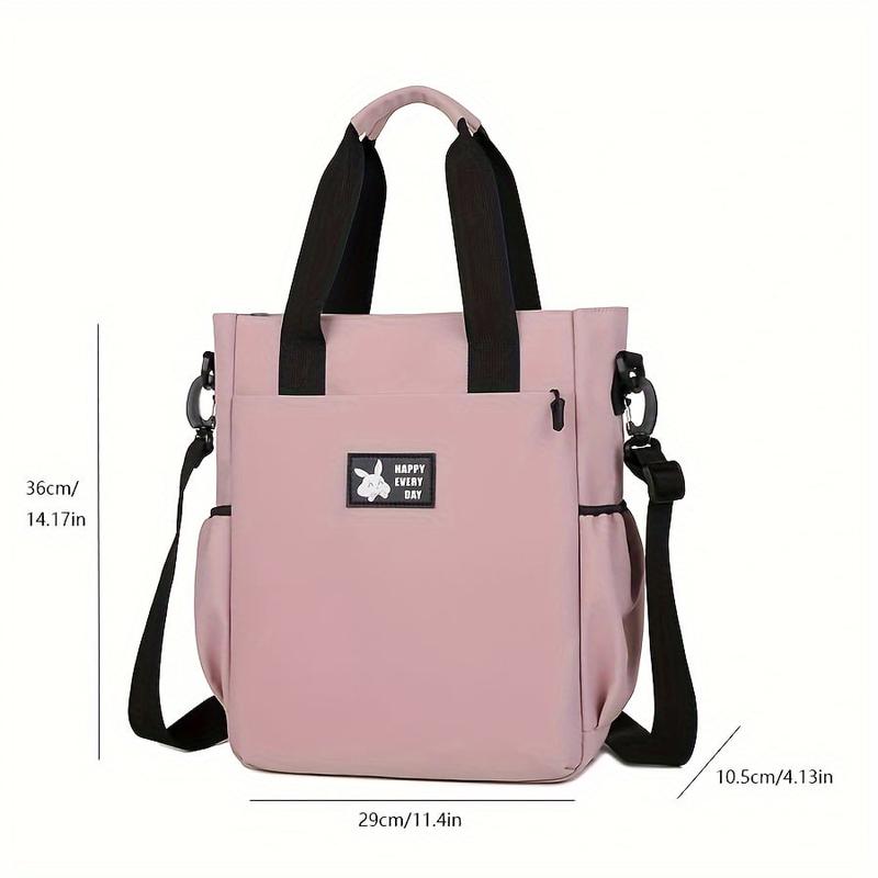 College-Style Shoulder Bag, Detachable Shoulder Strap Tablet Bag, Zipper Laptop Tablet Bag with Compartment, Tablet Accessories for School & Work