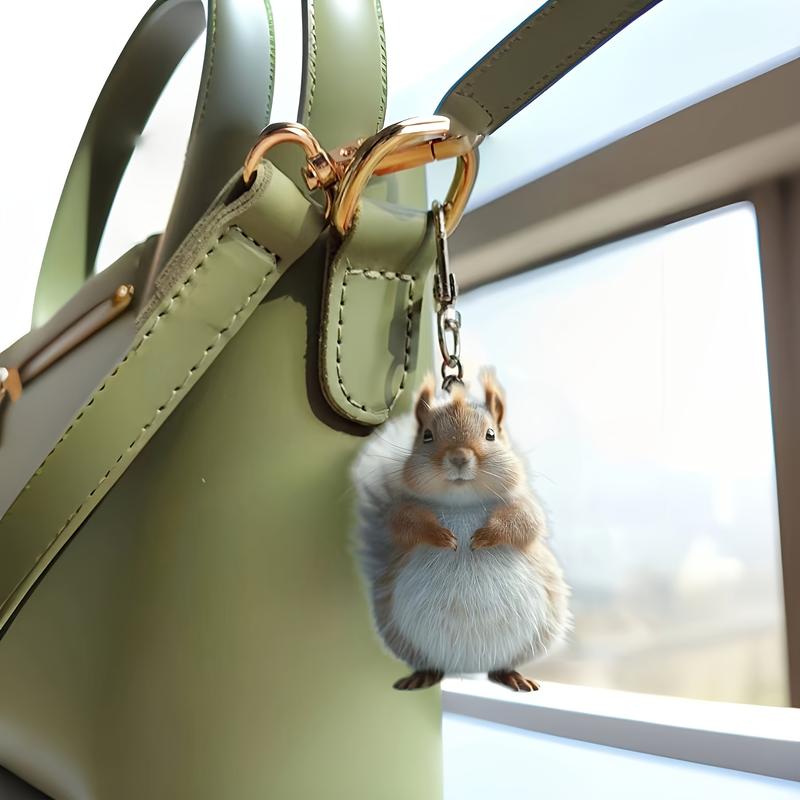 Acrylic Squirrel Hanging Ornament for Car, Backpack - 2D Durable Pendant Decoration