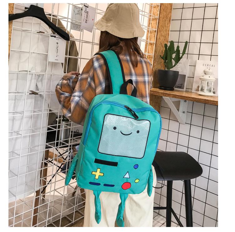 Cartoon Game Console Backpack, Funny Three-dimensional School Bag, Kawaii Nylon Travel Bookbag