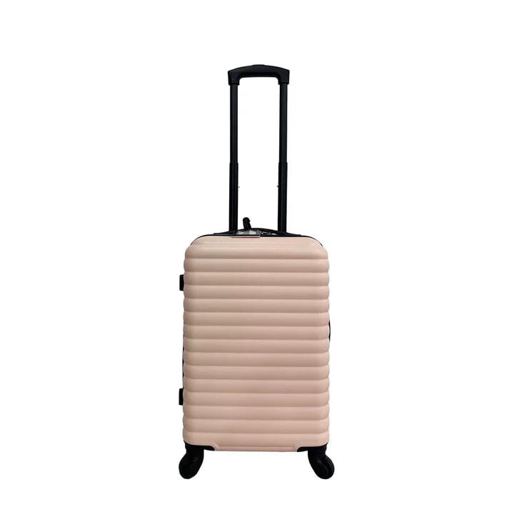 Protege 20Inch Hardside ABS Upright Luggage with 100% ABS Pink Blush