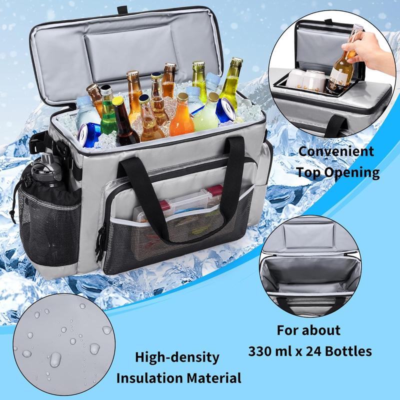 Large Kayak Cooler, Waterproof Kayak Cooler Behind Seat, Kayak Chair Back Cooler Bag for Lawn-Chair Style Seat, Splash Seat Ice Chest Cooler for Kayaking, Fishing & Beaches, Bag Only