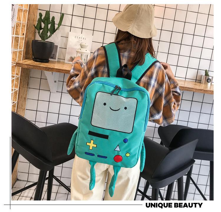 Cartoon Game Console Backpack, Funny Three-dimensional School Bag, Kawaii Nylon Travel Bookbag