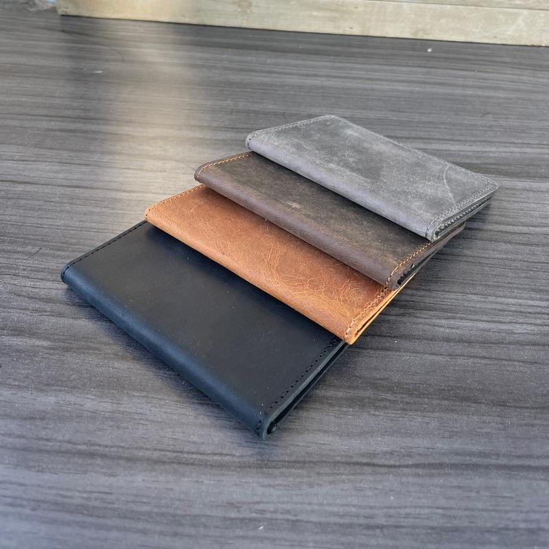 (Read in description) Personalized Leather Wallet, Minimalist Wallet, Leather Bifold Wallet, Distressed Leather Slim Bifold Wallet, Fathers Day Gift