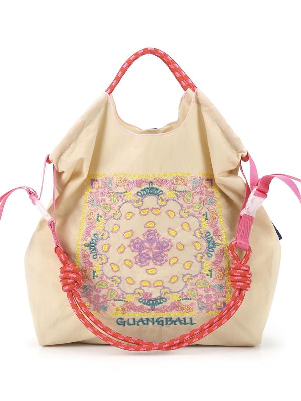 Floral Embroidery Tote Bag with Shoulder Strap , Casual Versatile Shoulder Bag for Women, Trendy All-match Bag for Daily Use