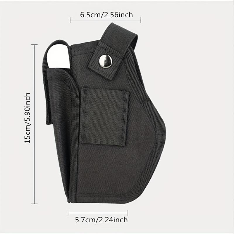 Universal Holster with Cartridge Bag, Can Be Hidden and Carried Within Belt Or outside Belt, Pistol Holster Is Suitable for Left and Right Hands, Men's Women's, Black